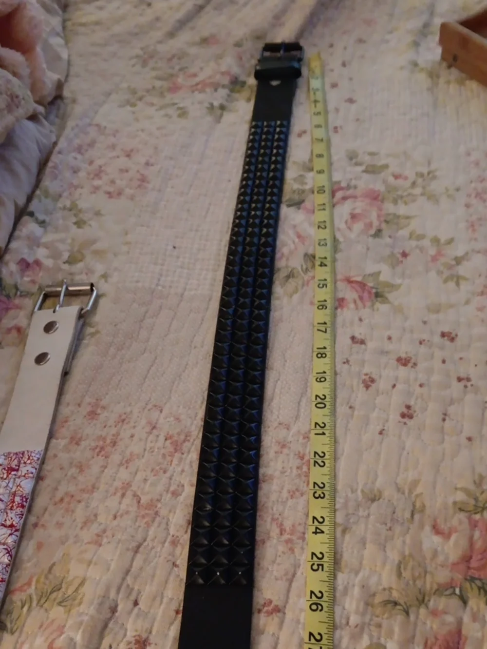 Studded Black Leather Belt for Men - Classic Rock Style Hot Topic